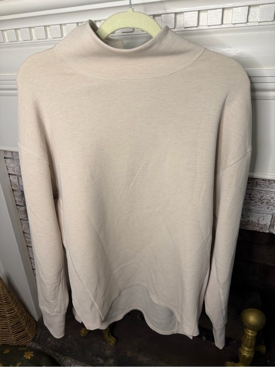 RHONE Sweaters - RHONE Women's Cream Mock Neck Pullover Sweatshirt XS Athleisure